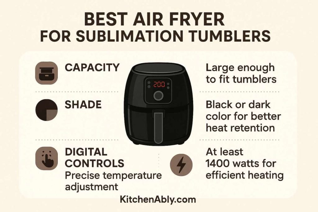 Best Air Fryer for Sublimation Tumblers