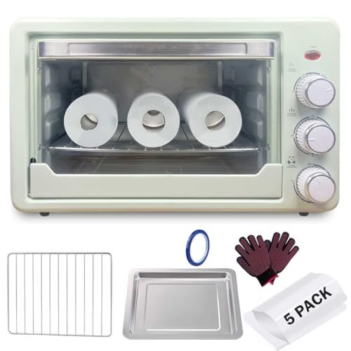 Sublimation Oven Machine, 22L 110V 1500W Convection Oven for Sublimation Blanks Mugs Tumblers Cups Water Bottles Bulk Printing with Heat Resistant Tape, Glove and Shrink Wrap.