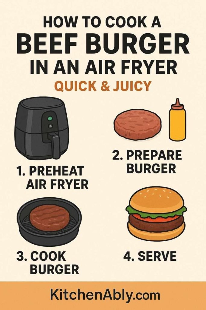 How to Cook a Beef Burger in an Air Fryer: Quick & Juicy
