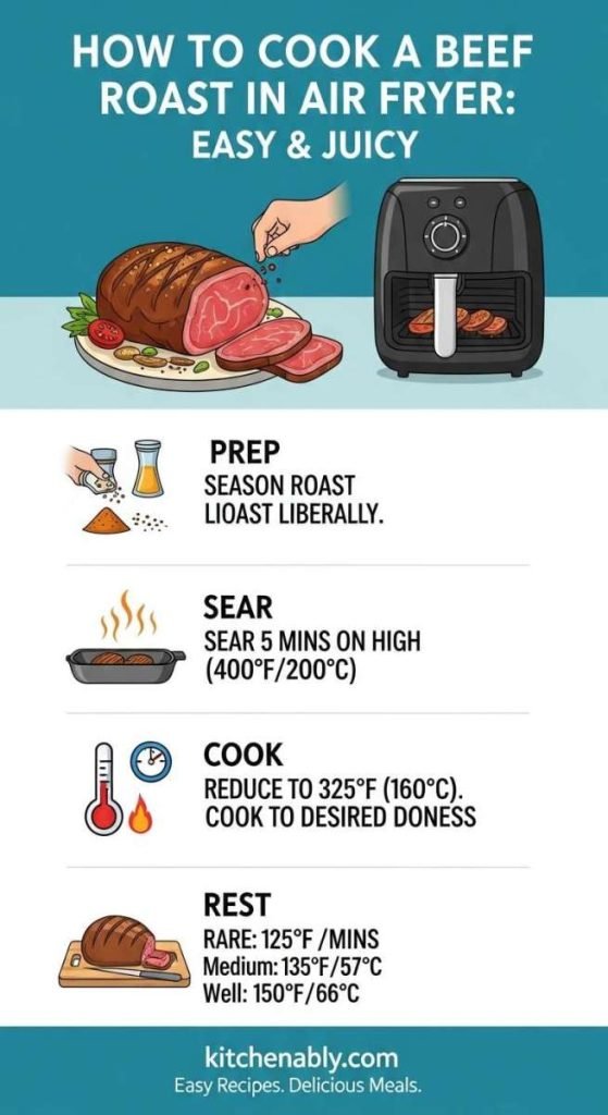 How to Cook a Beef Roast in Air Fryer: Easy & Juicy