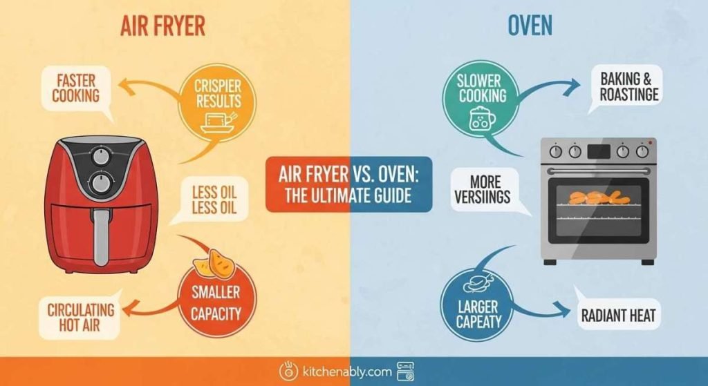 How is an Air Fryer Different to an Oven: Ultimate Guide