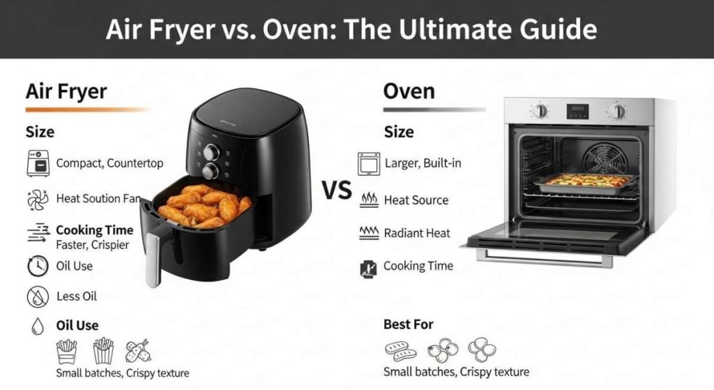 How is an Air Fryer Different to an Oven: Ultimate Guide