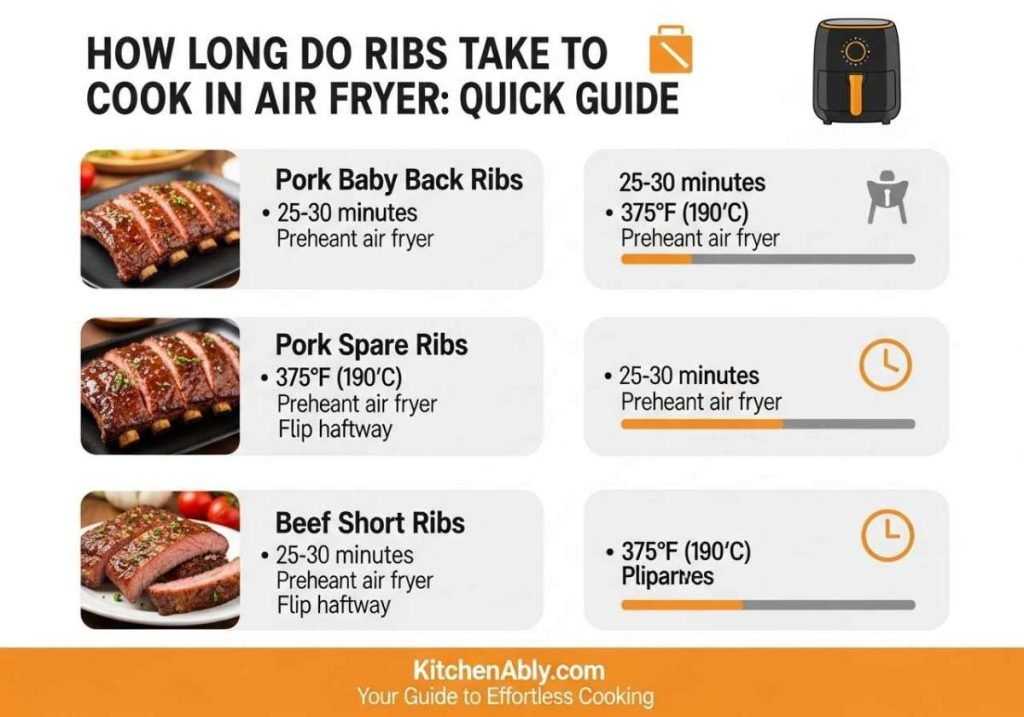 How Long Do Ribs Take to Cook in Air Fryer: Quick Guide
