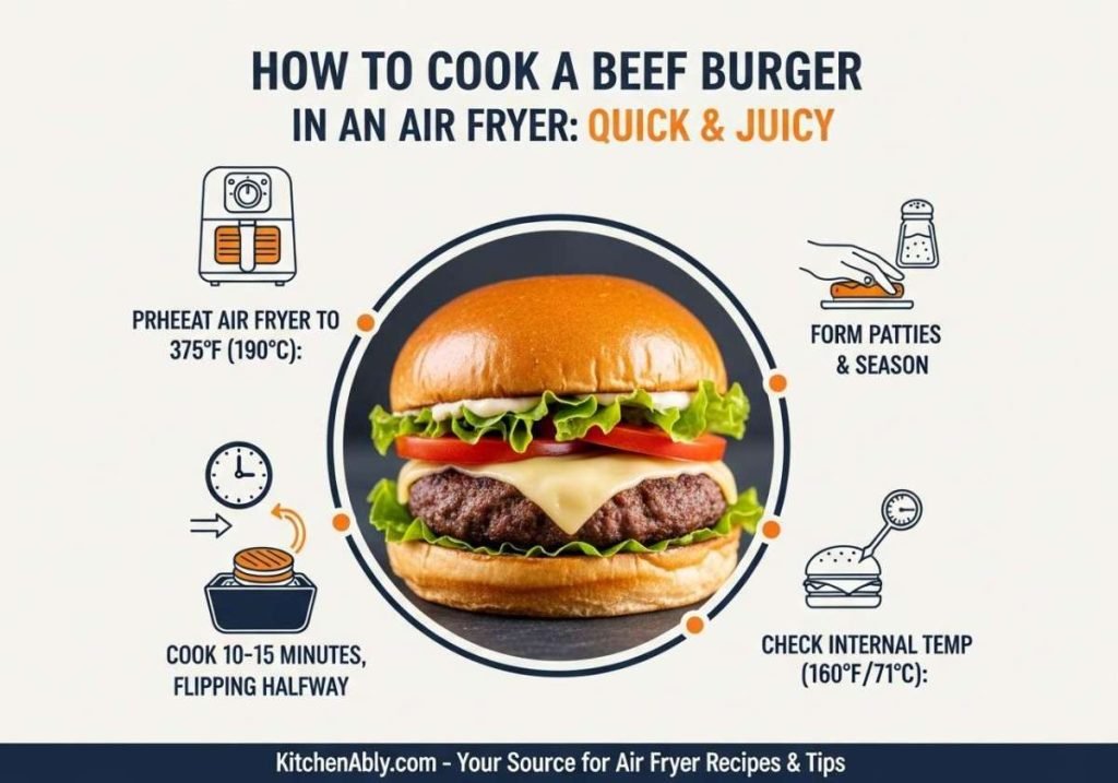 How to Cook a Beef Burger in an Air Fryer: Quick & Juicy