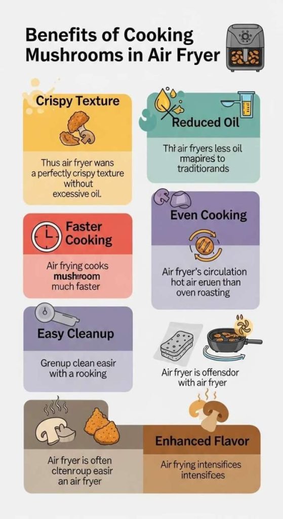 Benefits Of Cooking Mushrooms In Air Fryer
