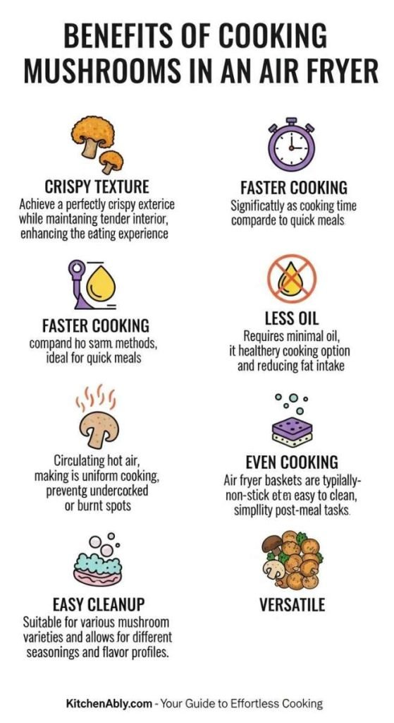 Benefits Of Cooking Mushrooms In Air Fryer
