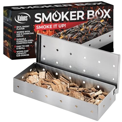 Square Box Smok Best Smoker Box Design for Maximum Flavor and Easy Grill Use - KitchenAbly