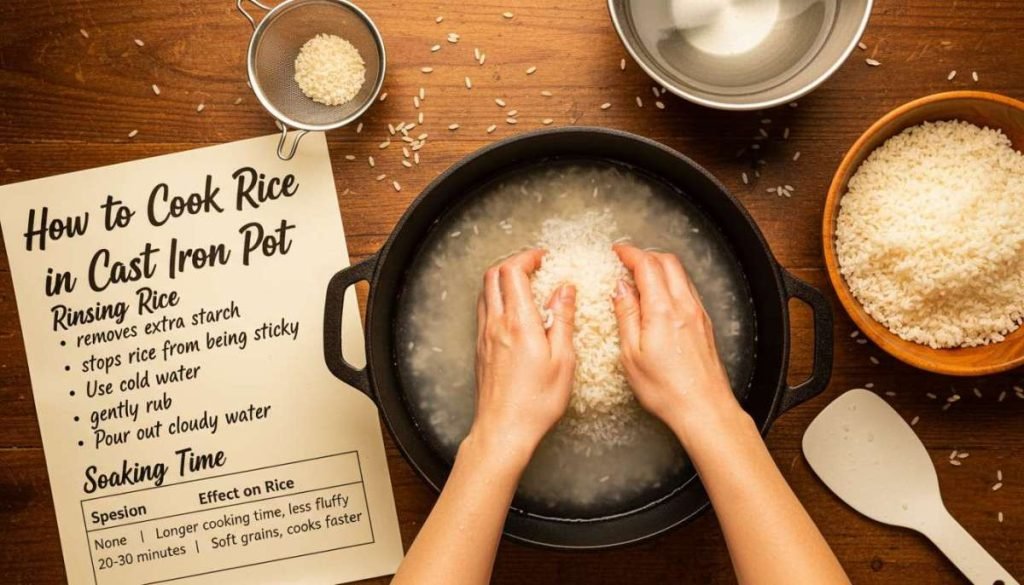 How to Cook Rice in Cast Iron Pot