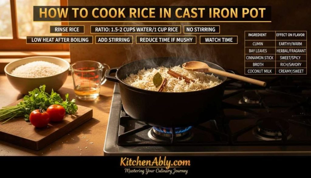 How to Cook Rice in Cast Iron Pot. Troubleshooting Common Issues