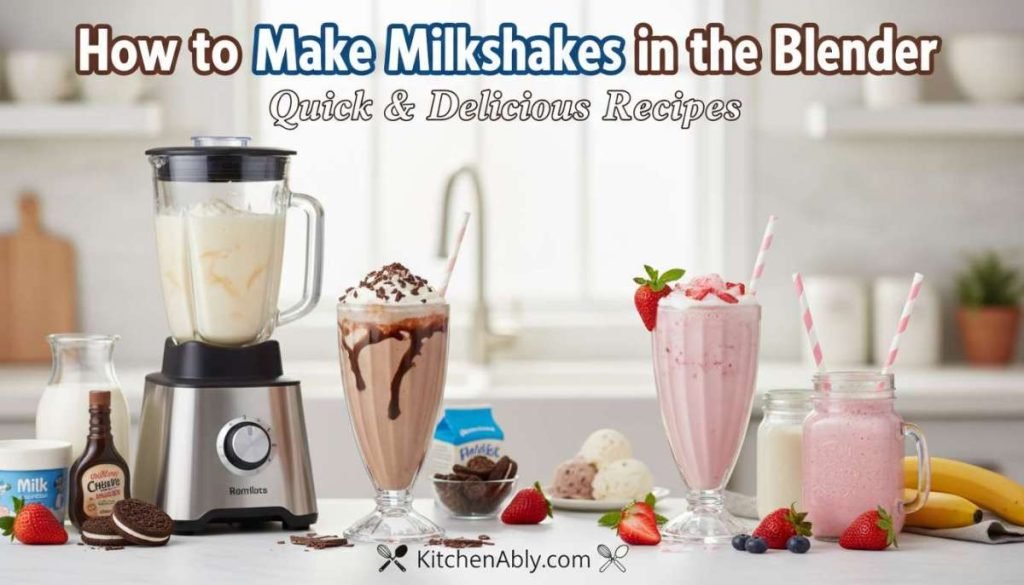 How to Make Milkshakes in the Blender