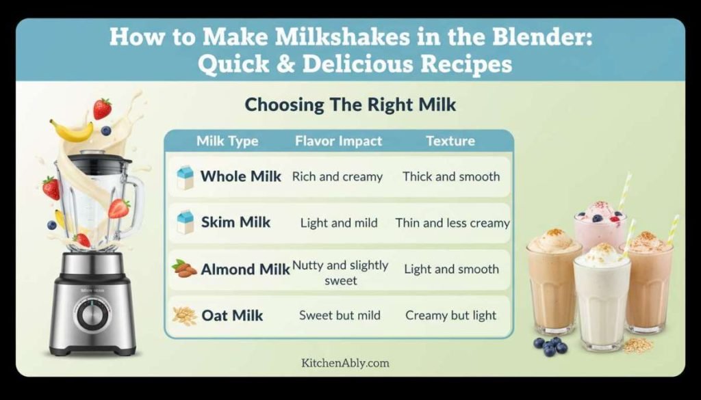How to Make Milkshakes in the Blender