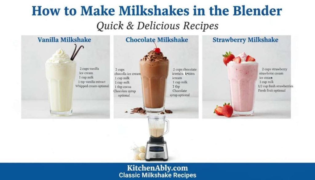 How to Make Milkshakes in the Blender